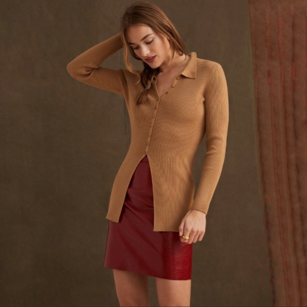 🆕 Maeve Ribbed Slim Cardigan